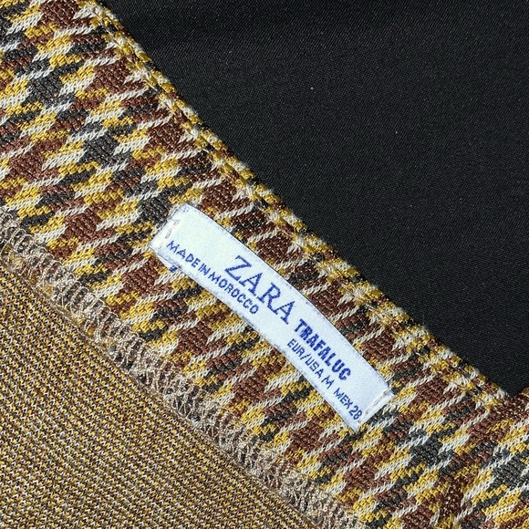 ZARA  TRAFALUC PLAID JUMPSUIT - Picture 4 of 4